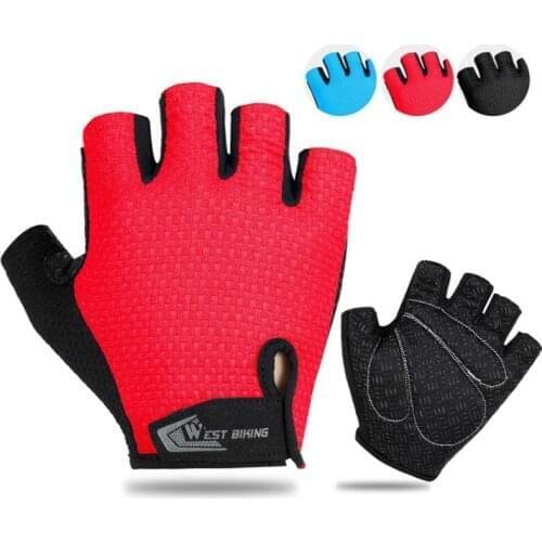 Riding Equipment Blue XXL Breathable Western Cavalry Half Finger Gloves Mountain Bike Short Finger Gloves Bicycle Gloves Riding