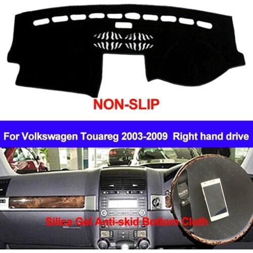 TAIJS For Volkswagen VW Touareg 2003 2004 2005 2006 2007 2008 2009 2010 Dashboard Cover DashMat Silicone Non-Slip Sun Shade
