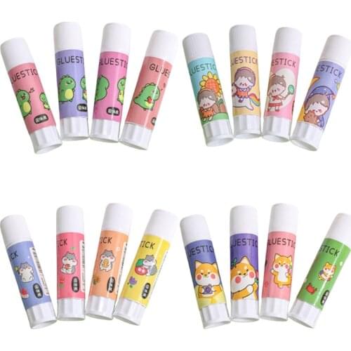 W3JD Cartoon Solid Glue Stick Strong Adhesives for student Stationery DIY Craft High Viscosity School Supplies