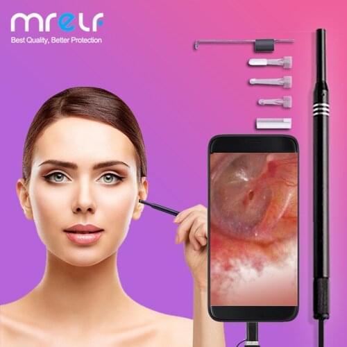 Ear Mini Endoscope Camera For Cars Android Mobile Usb Type C Micro Cell Phone Professional Endoscope Video Camera Car Flexble