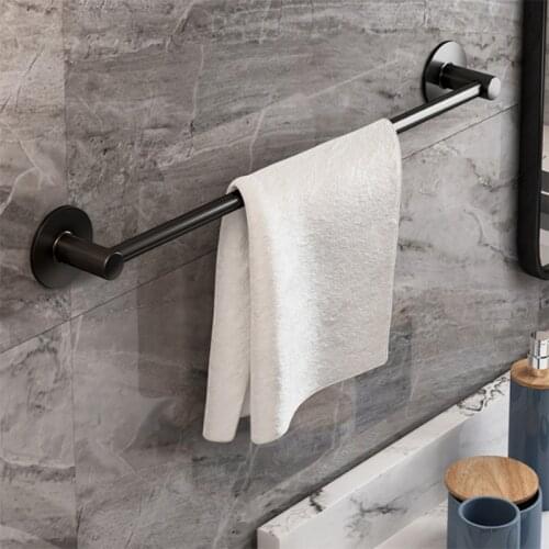 Towel Rack Wall Mounted Towel Holder Space Aluminum Single Layer Multilayer Bathroom Hardware Accessories Towel Hanger Rod