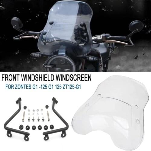 Motorcycle Wind screen Deflector Windshield For Zontes G1 -125 ZT125-G1 125-G1