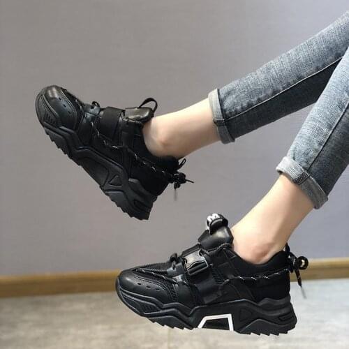 2020 New Spring and Autumn leisure sports shoes versatile sponge cake platform heighten womens shoes fashion daddy shoes X547