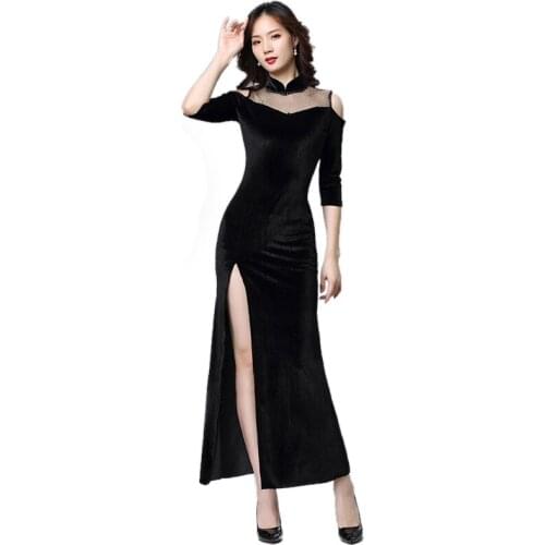 Women Belly Dance Costumes Dancer Dancewear Bellydance Practice Training Clothes Long Velvet Dancing Dress Competition Outfit