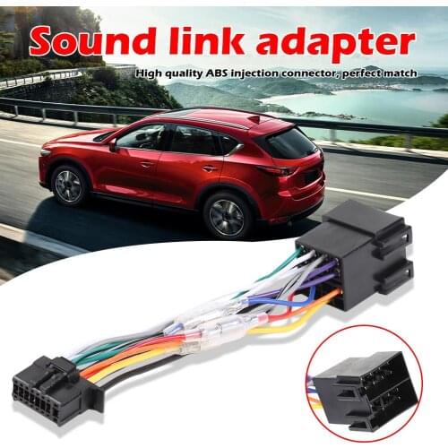 1 pcs Car Stereo Radio for Pioneer 2003-on Stereo Wiring Harness Connector ISO Wiring Harness Connector 16 Pin PI100