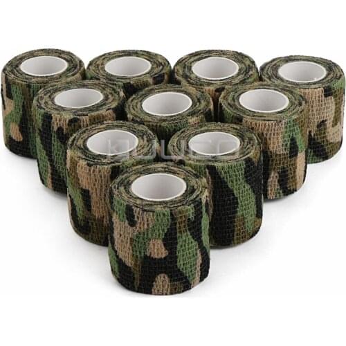 10 PCS/LOT Camouflage Bandage/Hunting Accessories/Camo Tape/DIY Tape/Professional Tools for Knives/Gun/camera/Telescope etc