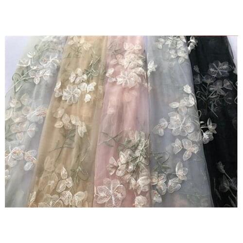 3D Lace French Tulle Lace Fabric With Beads Stones Embroidery Nigeria Lace FabricCX2021080116