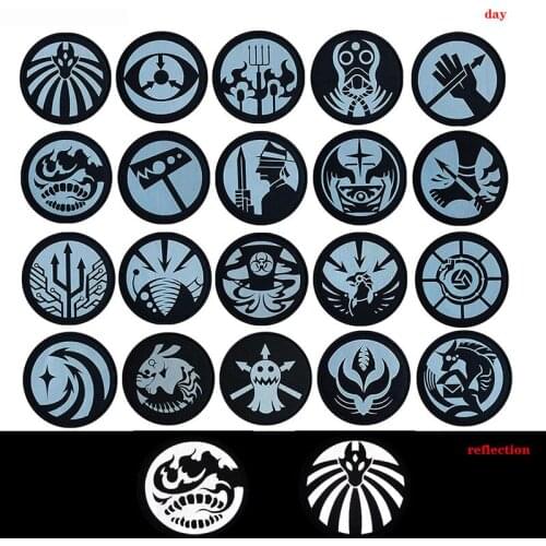 3D Embroidery Badge SCP Basic Mirror Patch Military Clothing Backpack Hat Accessory Badge Hook and Loop Cloth Sticker