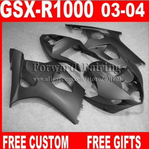 Brand new Fairings for 2003 2004 SUZUKI GSXR1000 flat gray bodywork K3 fairing set GSXR 1000 03 04 GSXR 1000 7 gifts XD564