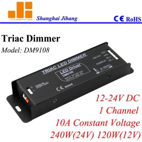 Free Shipping Triac dimmable driver, Traic dimming driver, pwm led driver,1channel/12V/24V/10A/240W pn:DM9108