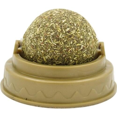 Safety Healthy Cat Grass Ball Pet Cat Natural Catnip Treat Ball Kitten Chasing Activity Ball Pet Food Kitty Snacks