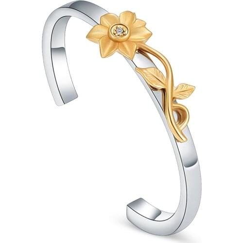 Cremation Urn Bracelet For Ashes Beautiful Sun Flower Memorial Jewelry Bangle Stainless Steel Ashes Bracelet