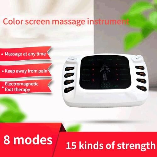 Electric Tens Muscle Stimulator Foot massage waist Full Body Massage Relax 16pads Pulse Ems Acupuncture Health Care Machine
