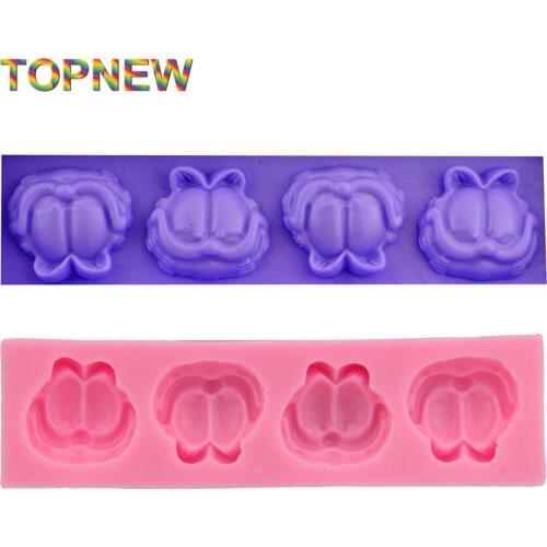 Cat Profile Photos Shape Chocolate Candy Jelly Moulds Cake Decoration Tools 3d Silicone Fondant Molds cake tools C1849