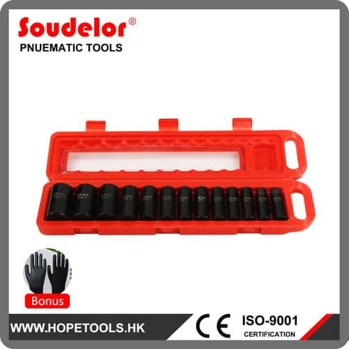 Ui-002K Professional Quality 1/2 Inch Deep Socket Set Air Impact Wrench Spanner Sockets Kit