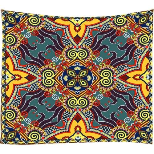 Ethnic Style National Customs Tapestry Wall Hanging Cloth Bed Spread Beach Towel Table Cloth House Decoration Living Room Deco
