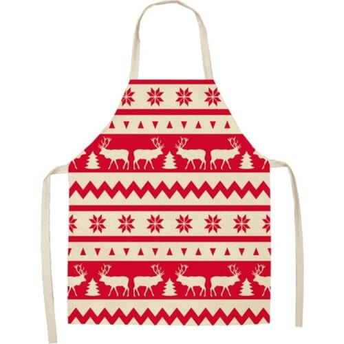 Letter Alphabet Kitchen Aprons For Women Cotton Linen Bibs Household Cleaning Pinafore Home Cooking Apron 68*55cm,47*38cm