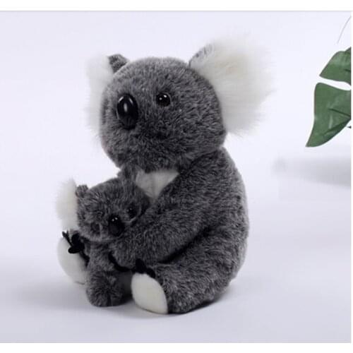 Lovely plush gray koala toy new koala mother&baby doll birthday gift about 30cm 2794