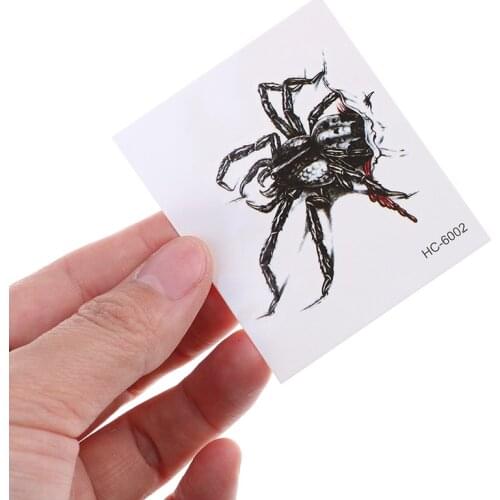 105*60mm Cover Scars Spider Tattoo Body Painting Tattoo Stickers Can Be Scrubbed