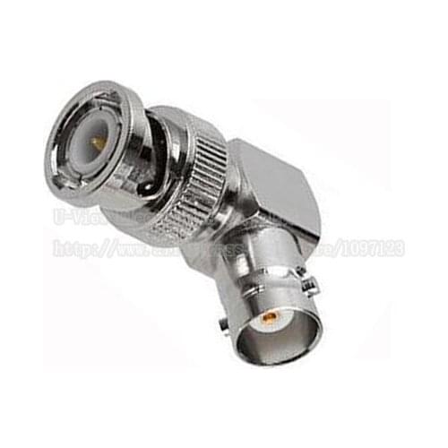 NCHTEK Right Angled Lshaped BNC Male to BNC Female Coaxial Cable Adapter Connector For CCTV Camera System/Free Shipping/30PCS