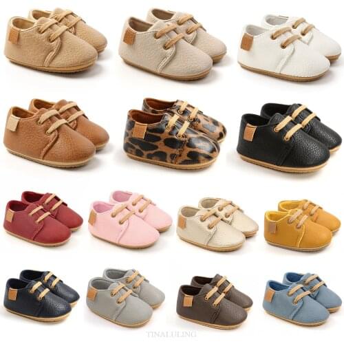 Newborn Baby Boy Girl Multicolor Toddler Rubber Sole Anti-slip Breathable Flats England Retro Baby Shoes Kids Baby Brand Shoes