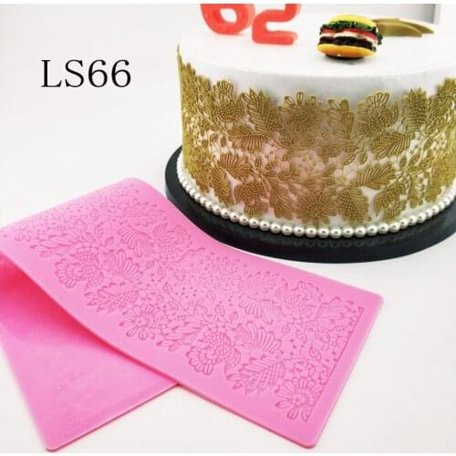 New floral lace silicone mould DIY cake lace decoration tool