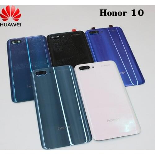 Original Huawei Honor 10 Back Housing Cover Battery Phone Replacement Repair Parts For Honor10 COL-AL10 With Camera Lens Shell