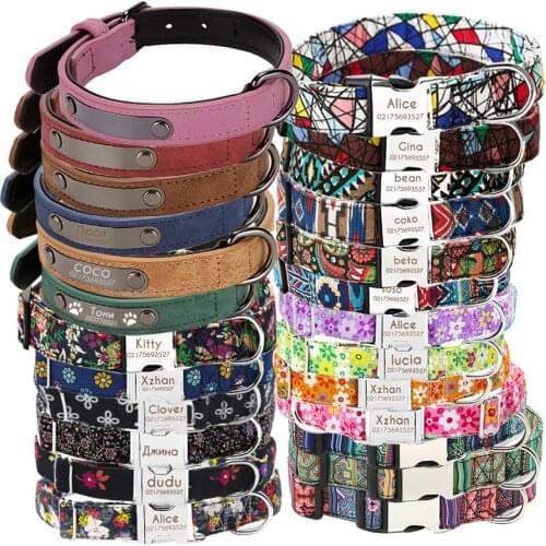 Cats Collar Dogs things products supplies Engraved dogs ID Tag Nameplate name Custom collars for small big pet