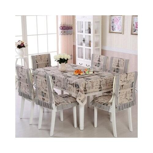 Fabric dining tablecloth cushion and cover rectangle and square tablecloth