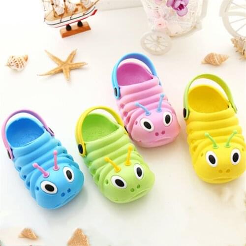 Summer Toddler Baby Boy Cartoon Sandals Kids Beach Slippers Flip Shoes Baby Girl Breathable Soft Anti Slip Children Sandalias
