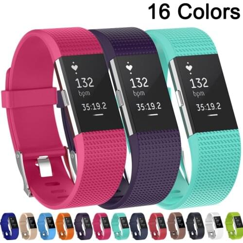 Silicone Replacement Bands For Fitbit Charge 2 Band Wristband Accessories Wrist Bracelet Strap For Fitbit Charge2 Band strap