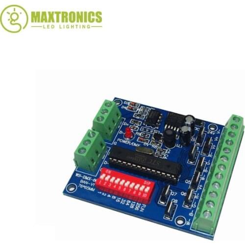 1pcs 8 channe led dmx controller, 8CH DMX512 driver decoder Free shipping