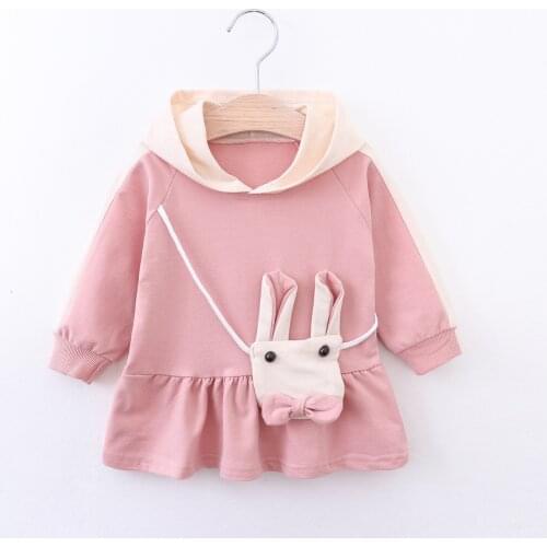 Baby Girls Sweatshirt Long Sleeve Spring Fall Newborns Hooded Shirts 2020 New Cute Rabbit Sweatshirts Clothing for Infant Girl