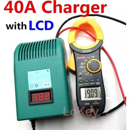 Fast Charger 40A 3S 12.6V Li ion 4S 14.6V Lifepo4 4S 16.8V Li ion With LCD Display Screen For Li ion Lifepo4 Lead Acid Battery