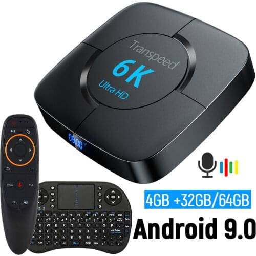 Youtube Android 9.0 Wifi Bluetooth TV BOX 6K Google Assistant 3D Video TV receiver 4G 64 G TV Box Fast Set top Box