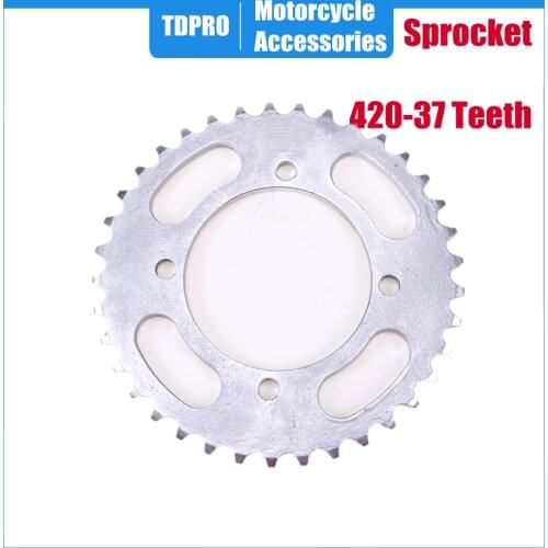 76mm 37 Teeth Motorcycle 420 Rear Chain Sprockets Sprocket Cog For 110cc 125cc Pit Dirt Bike ATV Honda Yamaha Suzuki SSR
