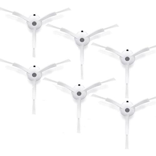 6Pcs Side Brush Replacement For Xiaomi Roborock S6 S6 Pure S5 S5 Max S4 E4 E20 E25 E35 C10 S50 S51 Robot Vacuum Parts