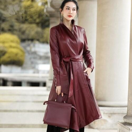 300% Genuine Sheepskin Coat Female Real Leather Jacket Winter Jacket Women Long Trench Coats and Jackets Women MY3730