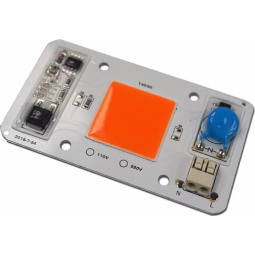 10PCS 50W 110V 220V LED Light Full Spectrum 400-840NM Blue Green White Red,Welding-free version