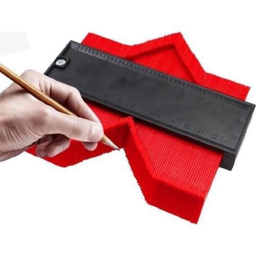 12/14/25cm Contours Gauge Arc Ruler Plastic Gauge Contour Profile Scale Template Curvature Scale Tiling Laminate Woodworking