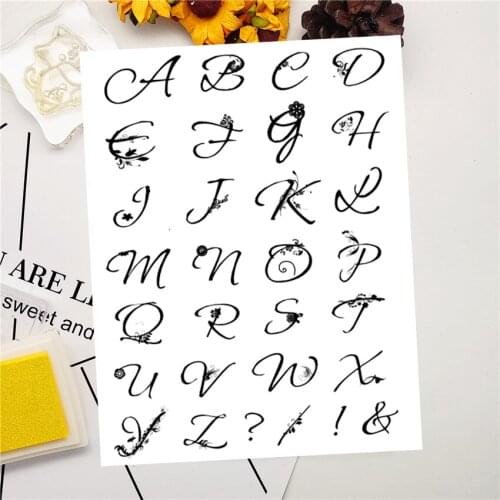 14x18CM Flowers letters Transparent Seal Clear Stamps Silicone Seal Roller Stamps DIY Scrapbook Album / Card Production