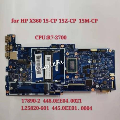 17890-2 448.0EE04.0021 for HP NVY X360 15Z-CP 15M-CP 15-CP Laptop Motherboard Mainboard L25820-601 455.0EE01.0004 CPU:R7-2700