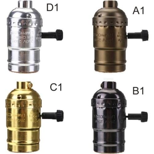 5pcs Retro Bar Chandelier Line Lamp Base Edison Light Socket Bulb Chandelier Chassis Lamp Holder Fittings