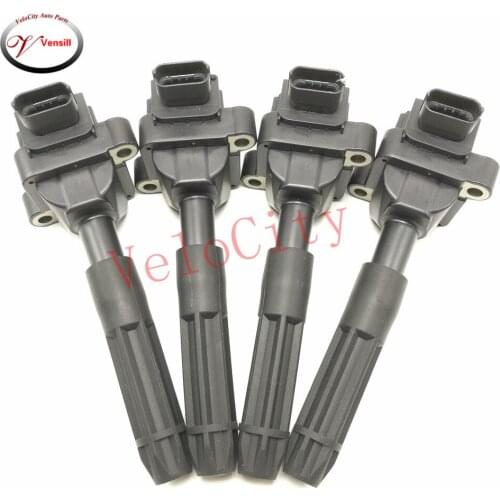 4 PCS Ignition Coil For 2001-2004 SLK230 2.3L 2002 C230 2.3L Part No# 0001502880 0001501780
