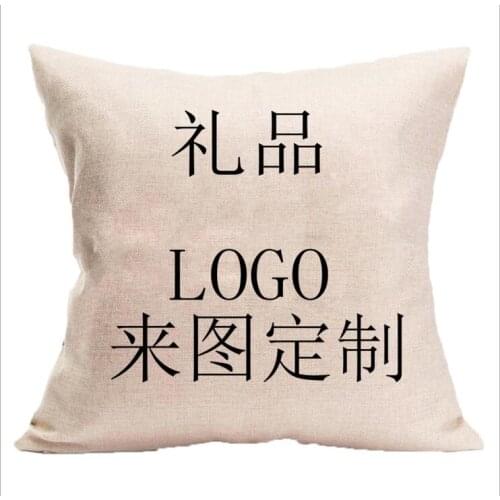 50pcs/lot Custom Designs Linen Pillow Cover Print W HD Pictures Throw Cotton Linen 18" Case Decor Home Romantic Sofa Cushion
