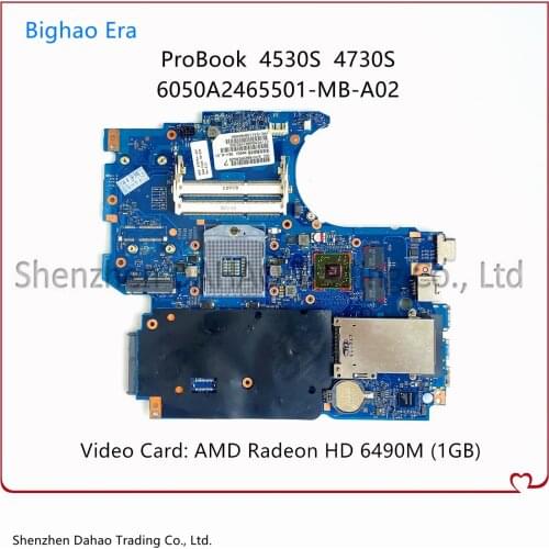 Mainboard 670794-601 670794-001 670794-501 Laptop motherboard for HP Probook 4530S 4730S PC DDR3 (with 512M) full tested ok