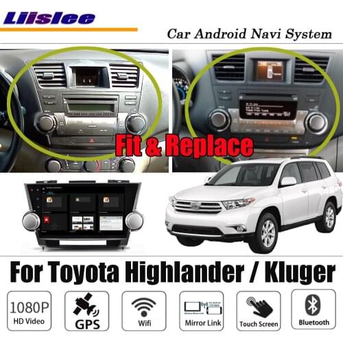 Android For Toyota Highlander / Kluger 2007~2014 Stereo Carplay HD Screen NO DVD Map GPS Navigation Multimedia System