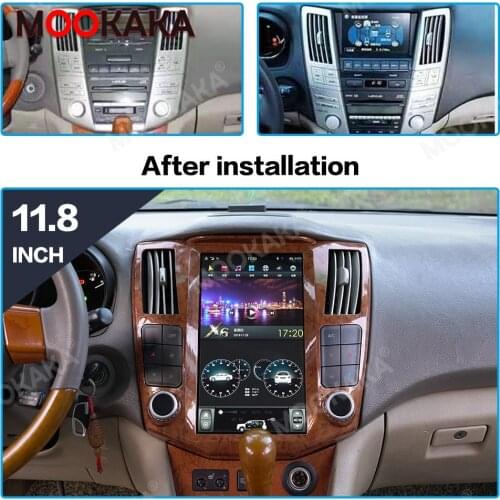 Android 9 Tesla Style Car DVD Player GPS Navigation For Lexus RX300 RX330 RX400 2004-2007 Car Radio Player Auto Stereo Head Unit