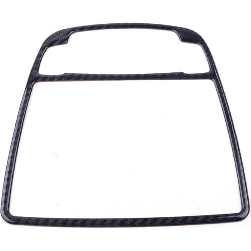 Carbon Fiber Center Car Console Gear Shift Panel Cover Trim Moulding Fit For Audi A6 C7 2012 2013 2014 2015 2016