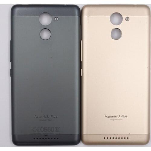 BaanSam For BQ Aquaris U Plus Back Cover Battery Cover Housing Case With Power Volume Buttons